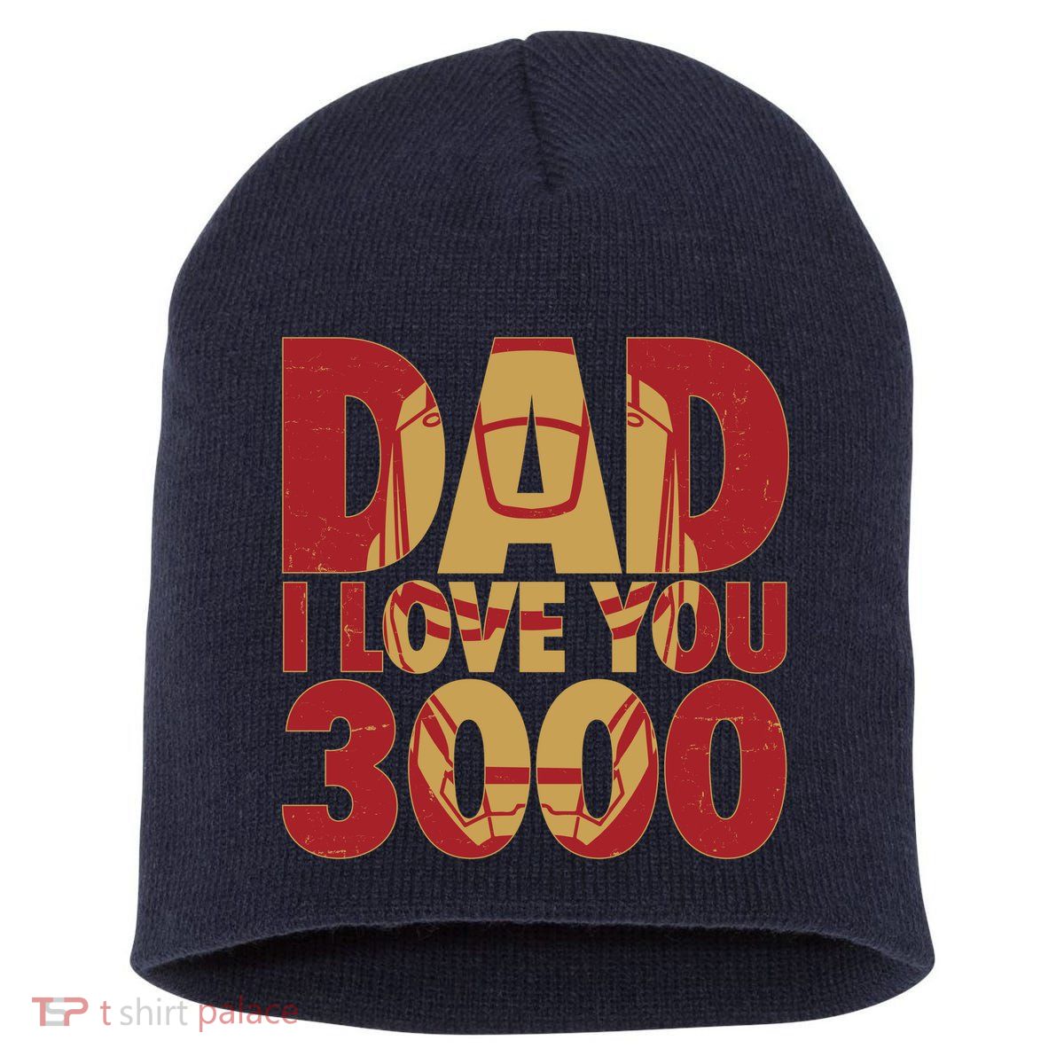 Dad I Love You 3000 Superhero Father's Day Short Acrylic Beanie