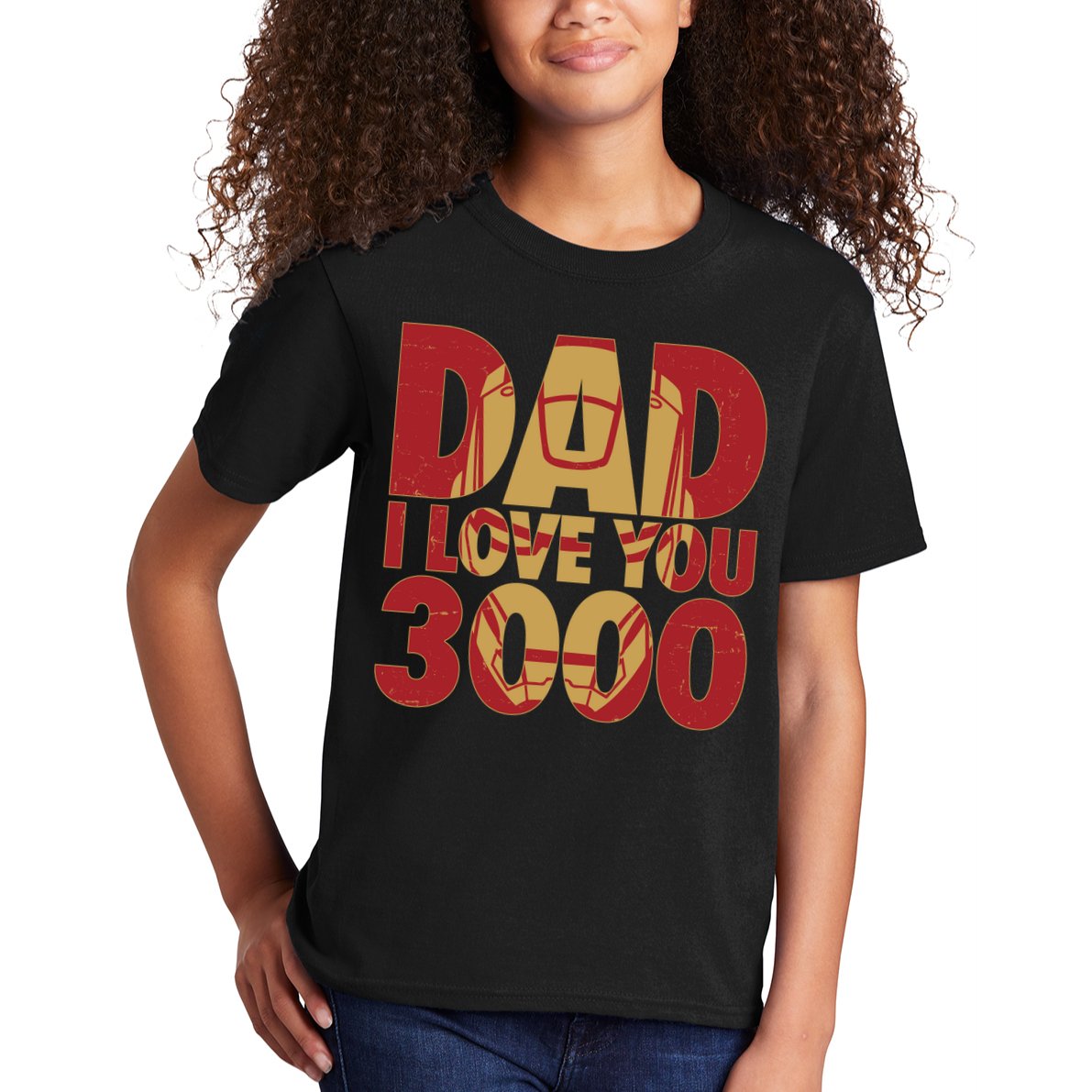 Dad I Love You 3000 Superhero Father's Day Kids T-Shirt