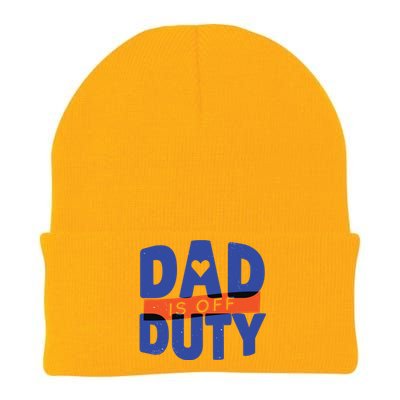 Dad Is Off Duty Knit Cap Winter Beanie