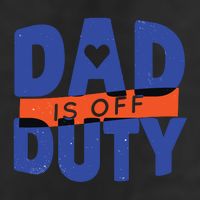 Dad Is Off Duty 7 Panel Mesh Trucker Snapback Hat
