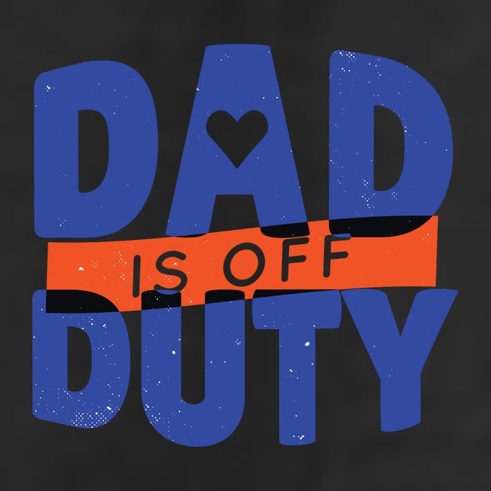 Dad Is Off Duty 7 Panel Mesh Trucker Snapback Hat