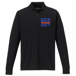 Dad Is Off Duty Performance Long Sleeve Polo