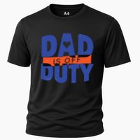 Dad Is Off Duty Cooling Performance Crew T-Shirt