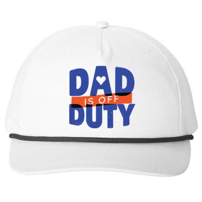 Dad Is Off Duty Snapback Five-Panel Rope Hat