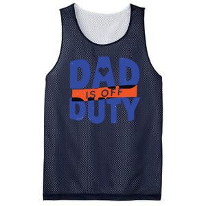 Dad Is Off Duty Mesh Reversible Basketball Jersey Tank