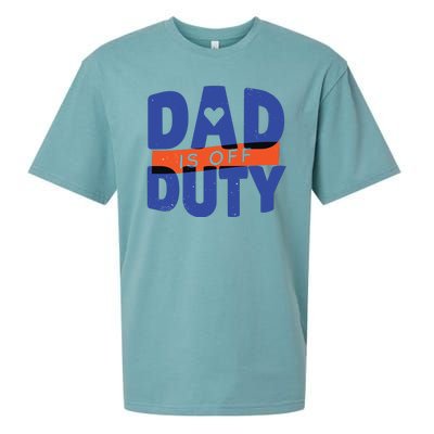 Dad Is Off Duty Sueded Cloud Jersey T-Shirt