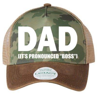 Dad It's Pronounced Boss Legacy Tie Dye Trucker Hat