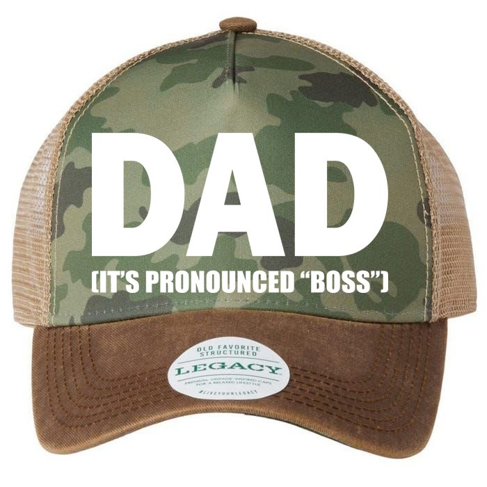 Dad It's Pronounced Boss Legacy Tie Dye Trucker Hat