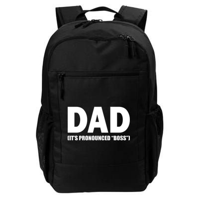 Dad It's Pronounced Boss Backpack