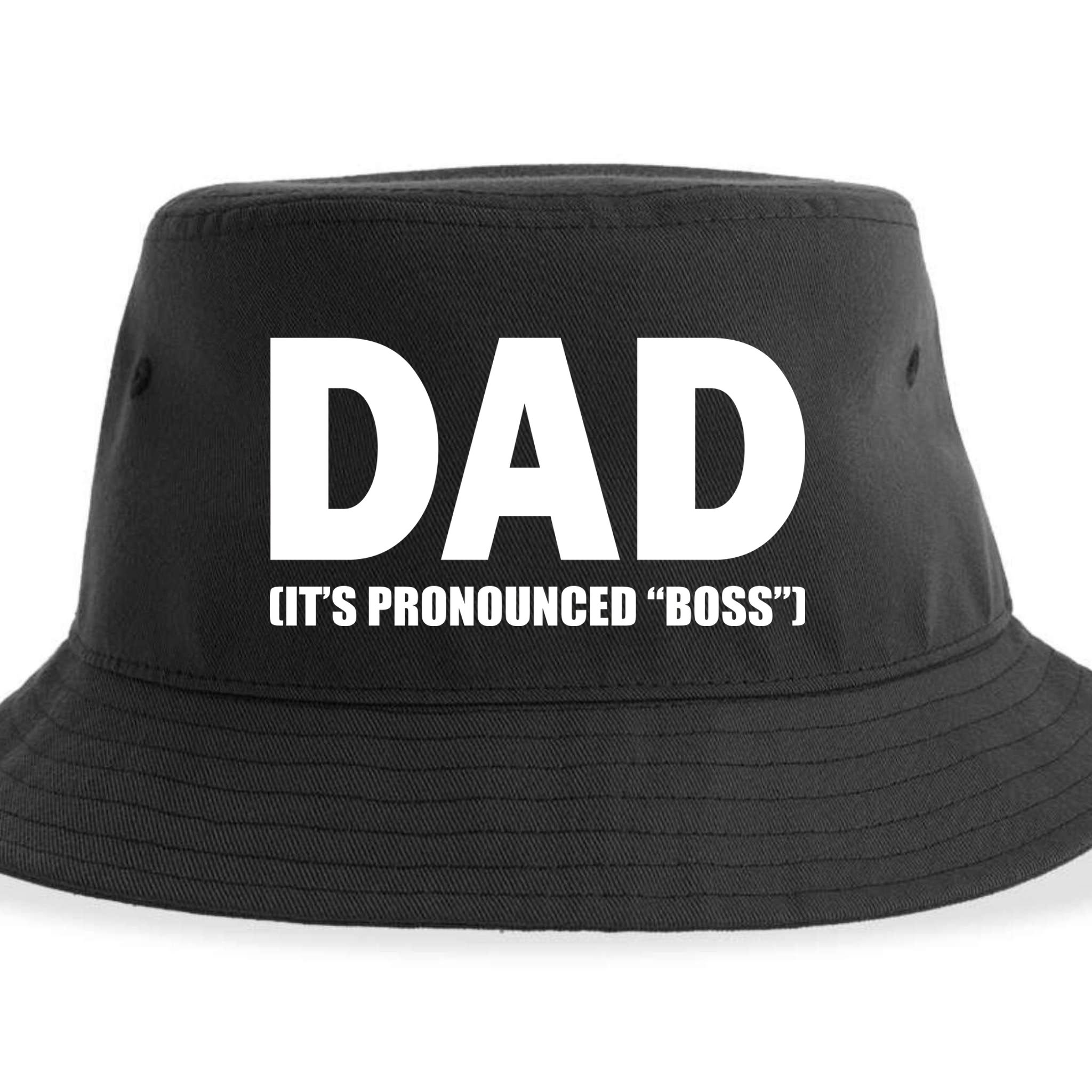 Dad It's Pronounced Boss Sustainable Bucket Hat