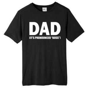 Dad It's Pronounced Boss Tall Fusion ChromaSoft Performance T-Shirt