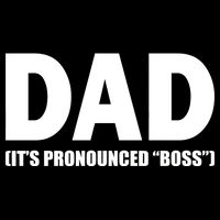 Dad It's Pronounced Boss Drawstring Bag