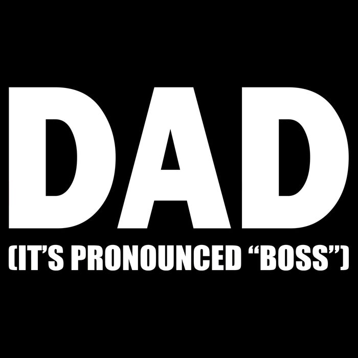 Dad It's Pronounced Boss Drawstring Bag