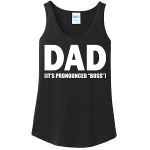 Dad It's Pronounced Boss Ladies Essential Tank