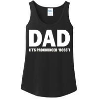 Dad It's Pronounced Boss Ladies Essential Tank