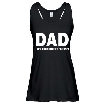 Dad It's Pronounced Boss Ladies Essential Flowy Tank