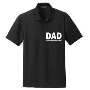 Dad It's Pronounced Boss Dry Zone Grid Polo