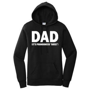 Dad It's Pronounced Boss Women's Pullover Hoodie