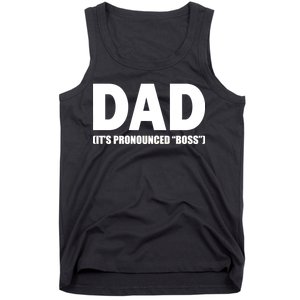 Dad It's Pronounced Boss Tank Top