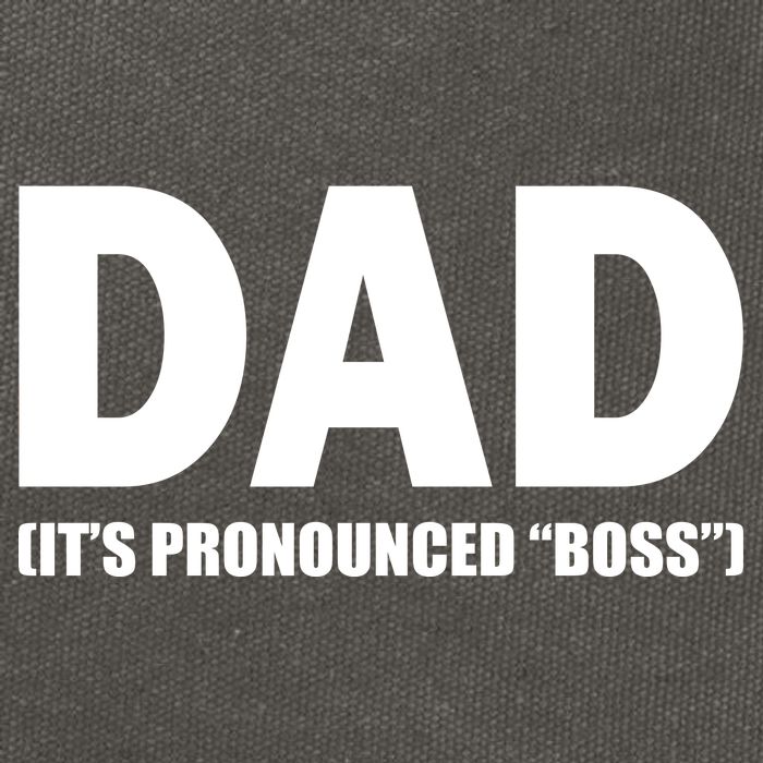 Dad It's Pronounced Boss Cotton Canvas Backpack