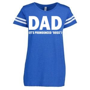 Dad It's Pronounced Boss Enza Ladies Jersey Football T-Shirt