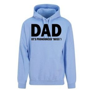 Dad It's Pronounced Boss Unisex Surf Hoodie