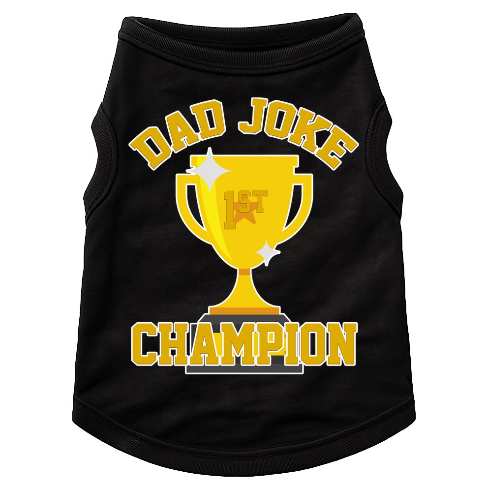 Dad Joke Champion Doggie Tank