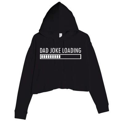 Dad Joke Loading Crop Fleece Hoodie