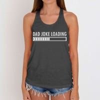 Dad Joke Loading Women's Knotted Racerback Tank