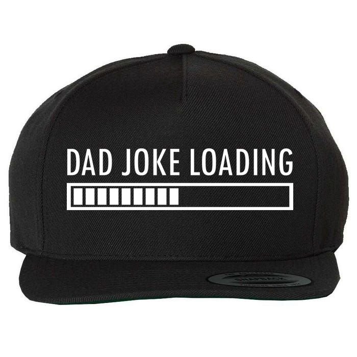 Dad Joke Loading Wool Snapback Cap