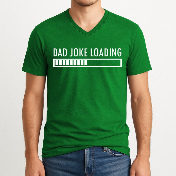 Dad Joke Loading V-Neck T-Shirt