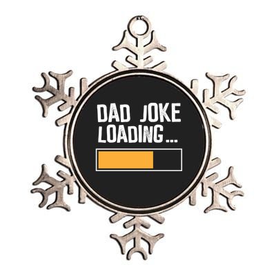 Dad Joke Loading Funny Style Metallic Star Ornament