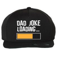 Dad Joke Loading Funny Style Wool Snapback Cap