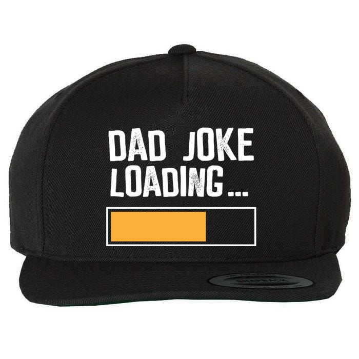 Dad Joke Loading Funny Style Wool Snapback Cap