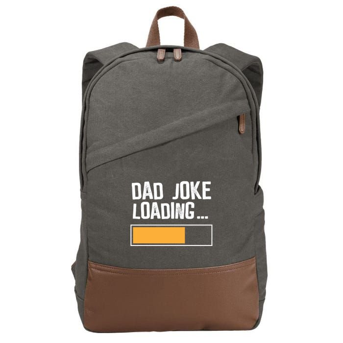 Dad Joke Loading Funny Style Cotton Canvas Backpack