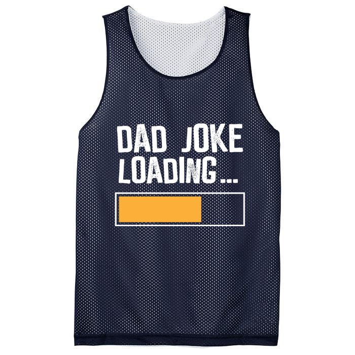 Dad Joke Loading Funny Style Mesh Reversible Basketball Jersey Tank