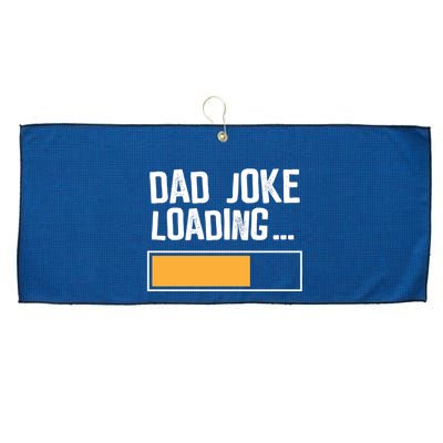 Dad Joke Loading Funny Style Large Microfiber Waffle Golf Towel