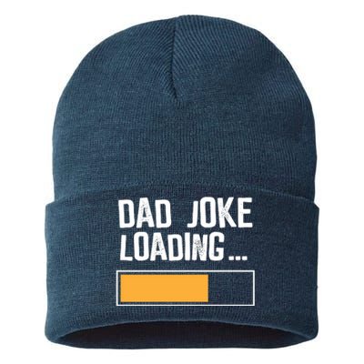 Dad Joke Loading Funny Style Sustainable Knit Beanie