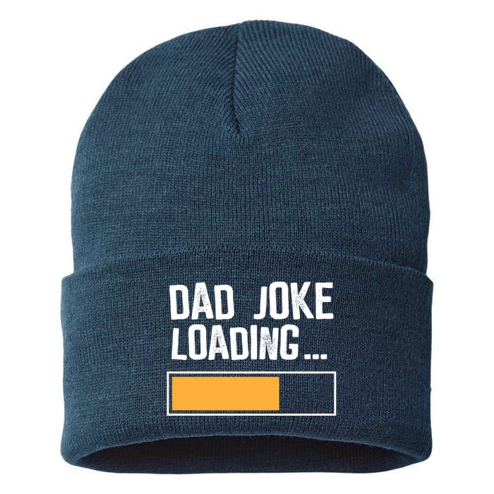Dad Joke Loading Funny Style Sustainable Knit Beanie