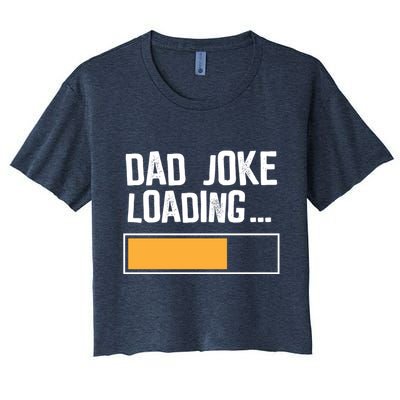 Dad Joke Loading Funny Style Crop Top