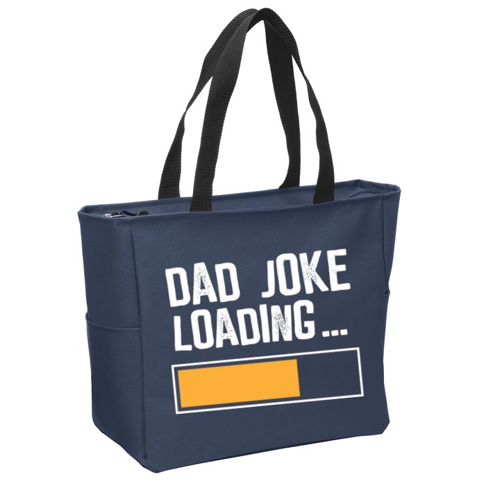 Dad Joke Loading Funny Style Zip Tote Bag