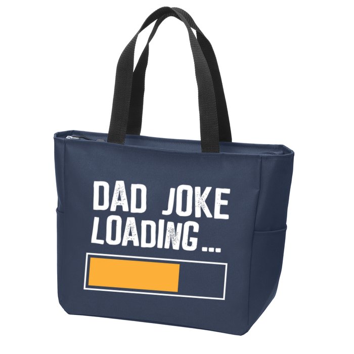 Dad Joke Loading Funny Style Zip Tote Bag