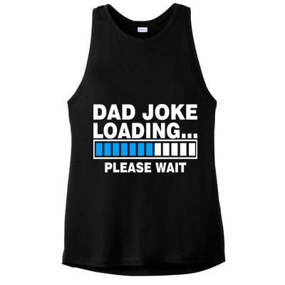 Dad Joke Loading Please Wait Ladies PosiCharge Tri-Blend Wicking Tank