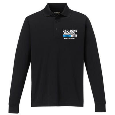 Dad Joke Loading Please Wait Performance Long Sleeve Polo