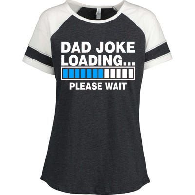 Dad Joke Loading Please Wait Enza Ladies Jersey Colorblock Tee