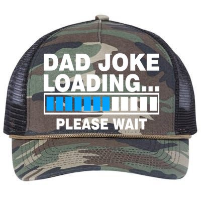 Dad Joke Loading Please Wait Retro Rope Trucker Hat Cap