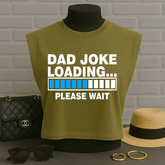 Dad Joke Loading Please Wait Garment-Dyed Women's Muscle Tee