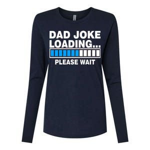 Dad Joke Loading Please Wait Womens Cotton Relaxed Long Sleeve T-Shirt