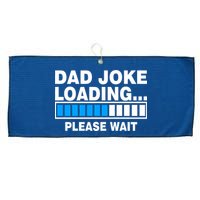 Dad Joke Loading Please Wait Large Microfiber Waffle Golf Towel