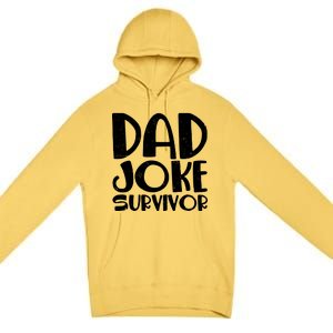 Dad Joke Survivor Premium Pullover Hoodie